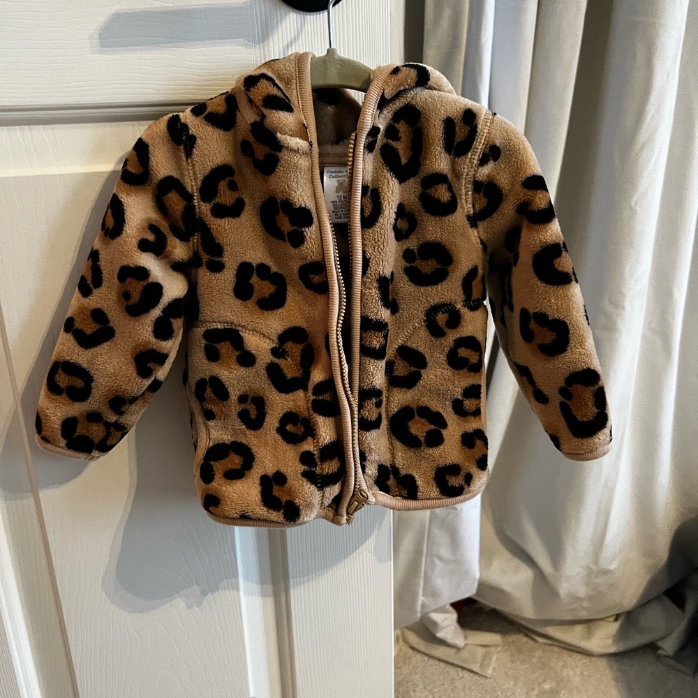 Toddler Leopard Print Fleece Jacket